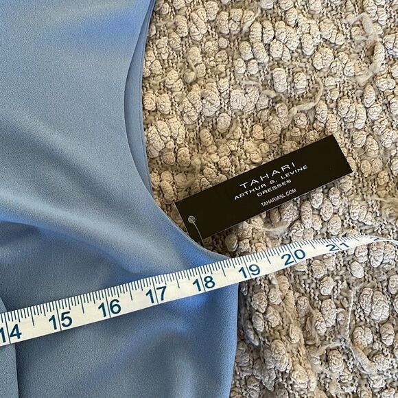 NWT TAHARI Arthur S. Levine. Tie Waist
Party Dress Periwinkle Size Dress. Size 1 - Picture 9 of 11